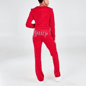 Juicy Couture Velour Track Suit Coco red L